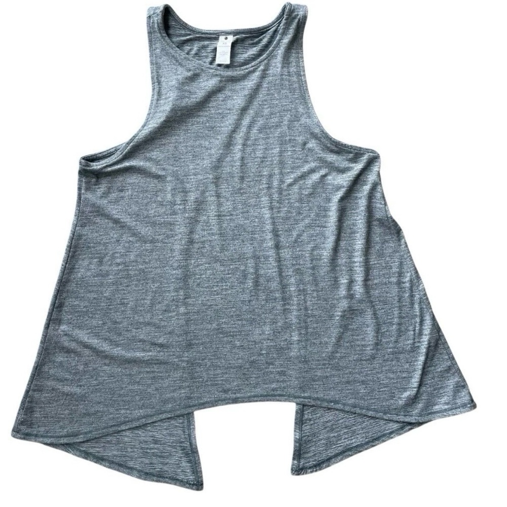 Yogalicious Open Back Tank Top Yoga Size XS Heather Green Activewear Performance